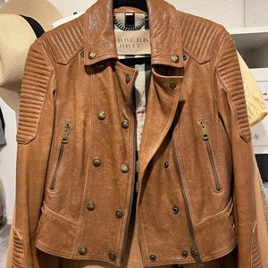 Burberry Britt leather biker jacket